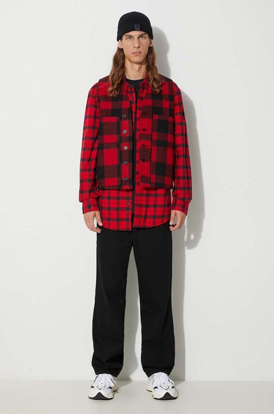 Filson wool vest Mackinaw Wool Vest FMGIL0011 red AW23