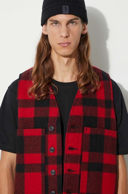Filson wool vest Mackinaw Wool Vest FMGIL0011 red