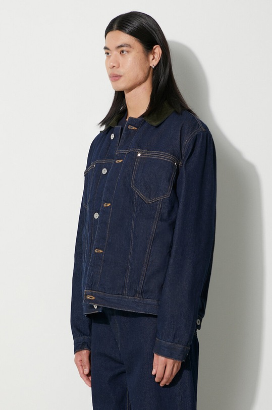 Abbigliamento Drôle de Monsieur giacca di jeans La Veste Jean Brut C.JT137.CO084.NY blu navy