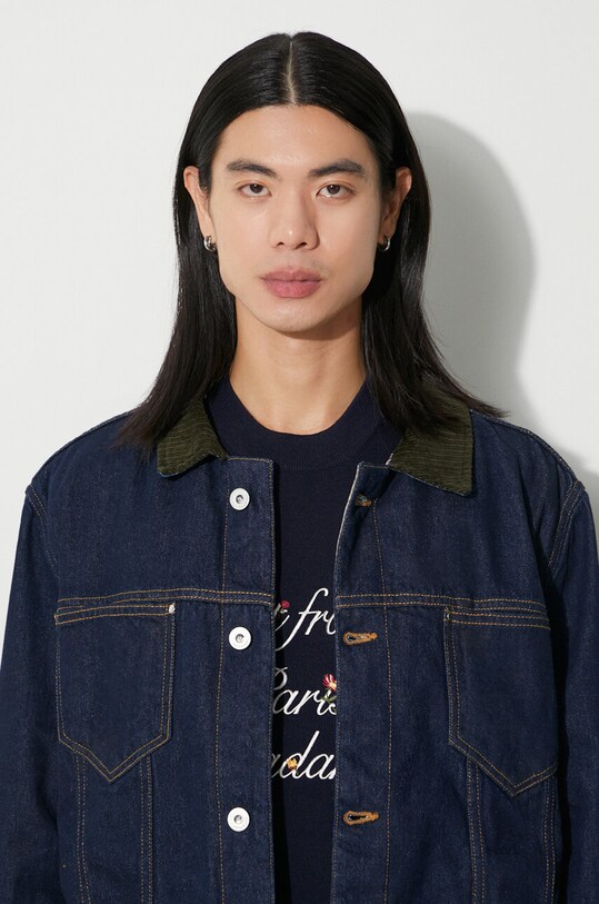 Drôle de Monsieur giacca di jeans La Veste Jean Brut C.JT137.CO084.NY blu navy