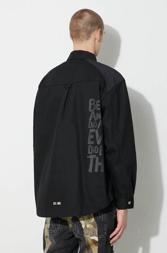 Одяг Джинсова куртка Evisu Seagull and Slogan Print 2EAHTM3SJ8004LFCT чорний