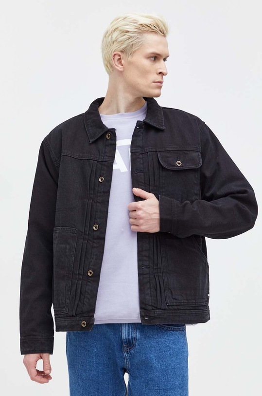 Vans kurtka jeansowa pozostałe czarny VN000AAM0FO1