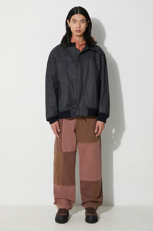 Baracuta geacă bomber Cotton PU Derby BRCPS0985 bleumarin AW23