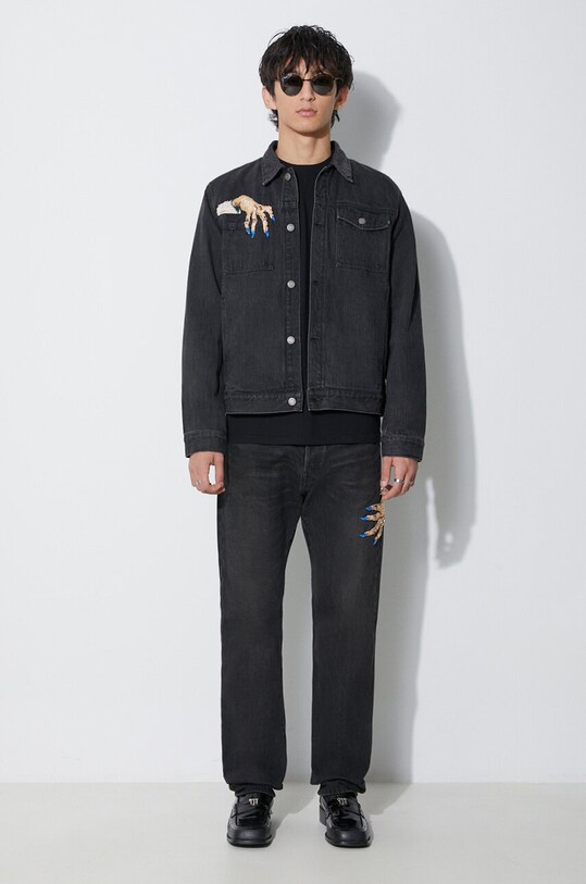 Undercover kurtka jeansowa Blouson UC2C4212 czarny AW23
