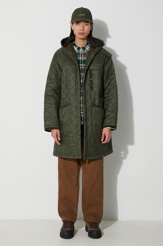 Barbour giacca Overnight Polar Parka MQU1739 verde AW23