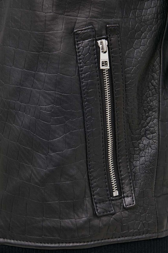 Michael Kors geaca bomber de piele CH3800ZAKH negru