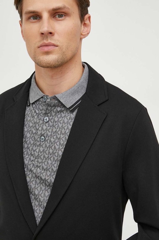 Michael Kors marynarka z domieszką wełny czarny CH351T99P8