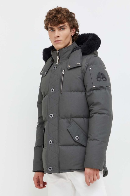 MOOSE KNUCKLES geacă de puf Original 3Q cu captuseala verde M32MJ128S