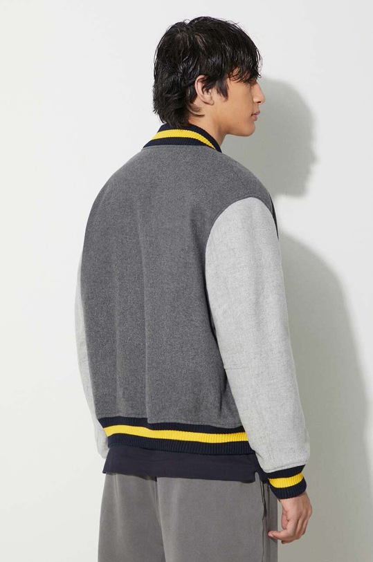 Clothing Lacoste wool bomber jacket BH0562 gray
