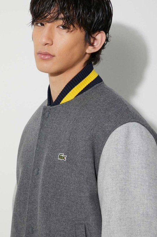 Lacoste wool bomber jacket BH0562 gray