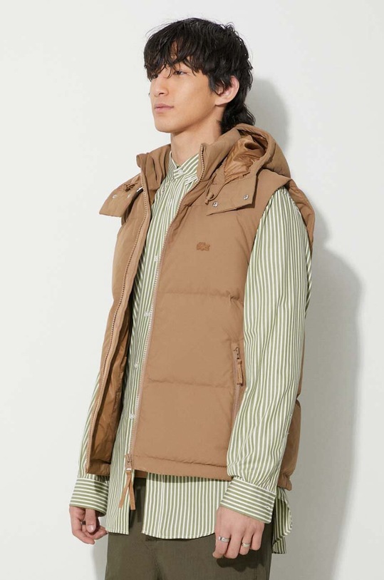 Lacoste down vest brown BH1611