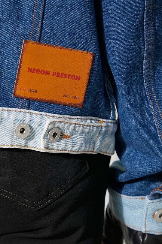Heron Preston kurtka jeansowa Washed Insideout Reg Jkt HMYE013F23DEN0014500
