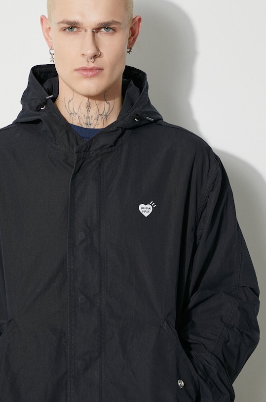 Human Made geacă Hooded Coat HM26JK001 bleumarin