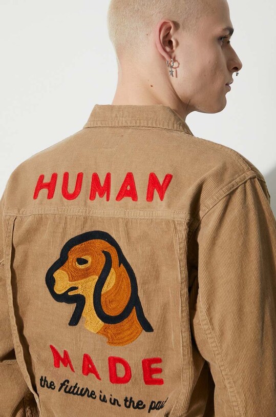 Human Made corduroy jacket Dachs Corduroy Work HM26JK005 beige