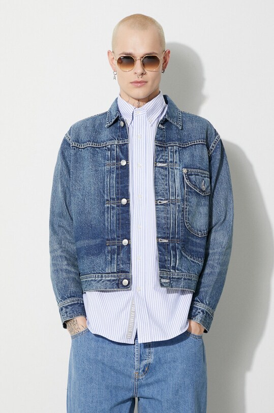 Одежда Джинсовая куртка Human Made Denim Work HM26JK008 тёмно-синий