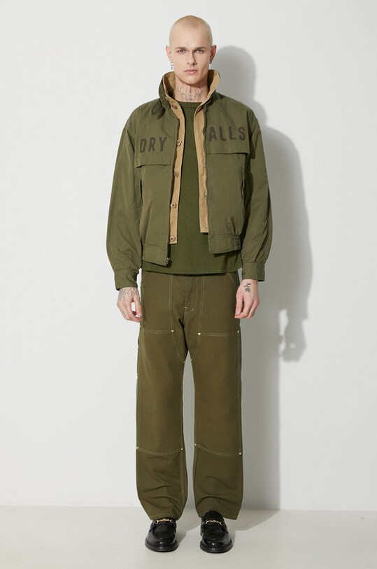 Human Made jacket Oxford Blouson HM26JK021 green AW23