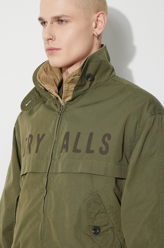 Human Made jacket Oxford Blouson HM26JK021 green