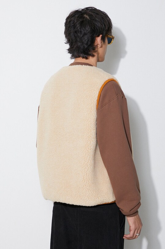 Елек с две лица PLEASURES Infinite Reversible Vest бежов P23F013.BEIGE