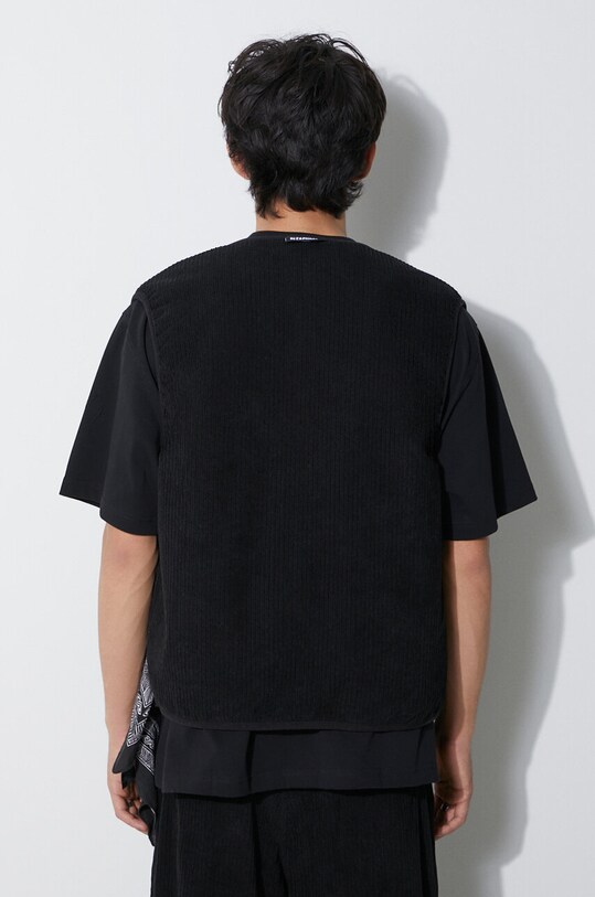 Dvostrani prsluk PLEASURES Infinite Reversible Vest P23F013.BLACK crna