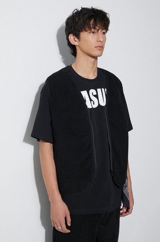 Dvostrani prsluk PLEASURES Infinite Reversible Vest P23F013.BLACK