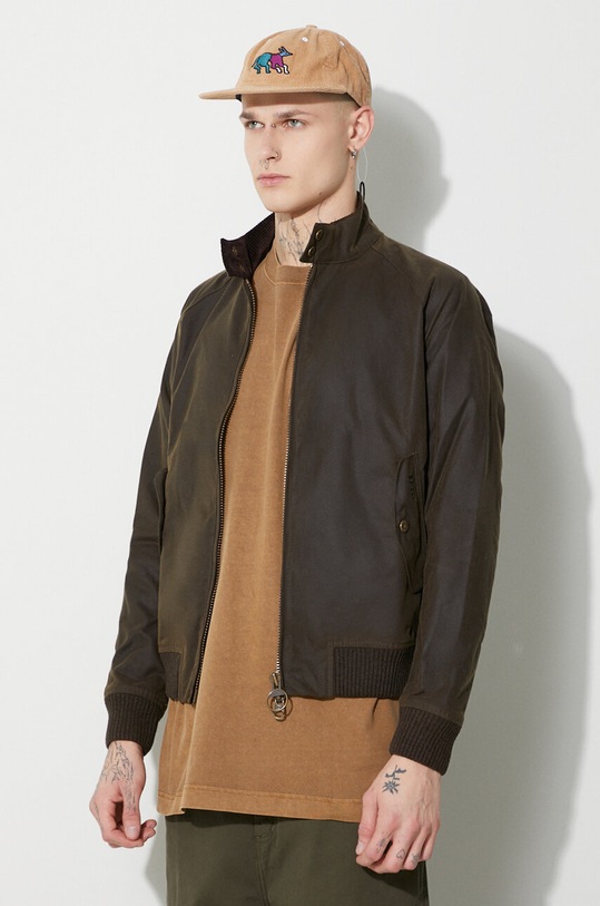 Baracuta kurtka Baracuta x Barbour Porton Wax zielony BRCPS1009