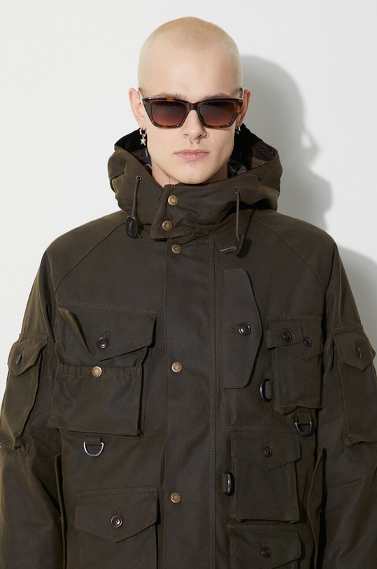 Baracuta giacca Baracuta x Barbour Clayton Wax BRCPS1011 verde