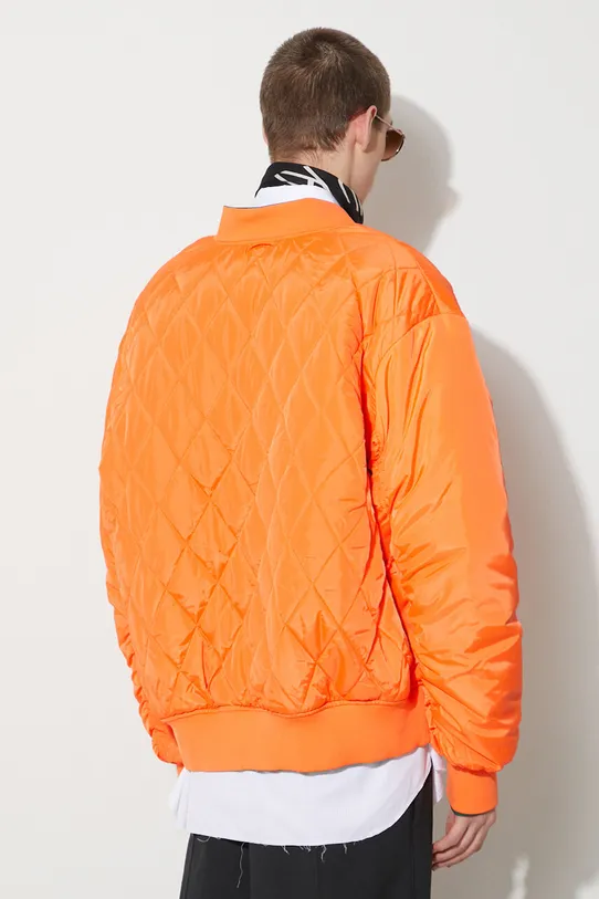 adidas Originals geacă bomber cu două fețe Oversized Reversible Bomber verde IW3649