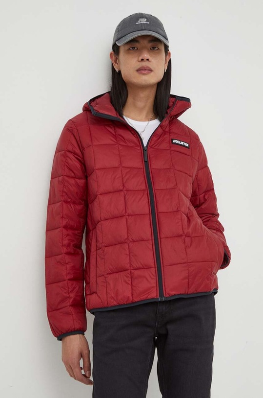 Hollister Co. rövid kabát enyhén szigetelt burgundia KI332.3102.BURGUNDY