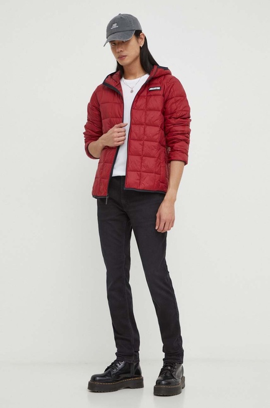 Hollister Co. rövid kabát KI332.3102.BURGUNDY burgundia AW23