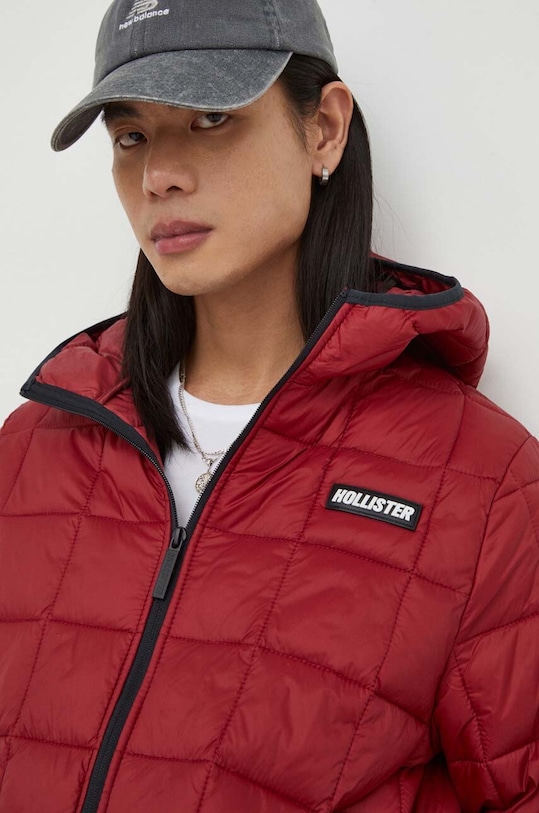 Hollister Co. rövid kabát burgundia KI332.3102.BURGUNDY