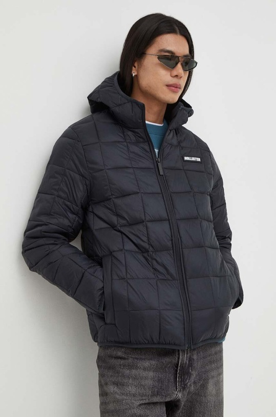 Hollister Co. rövid kabát enyhén szigetelt fekete KI332.3100.BLACK