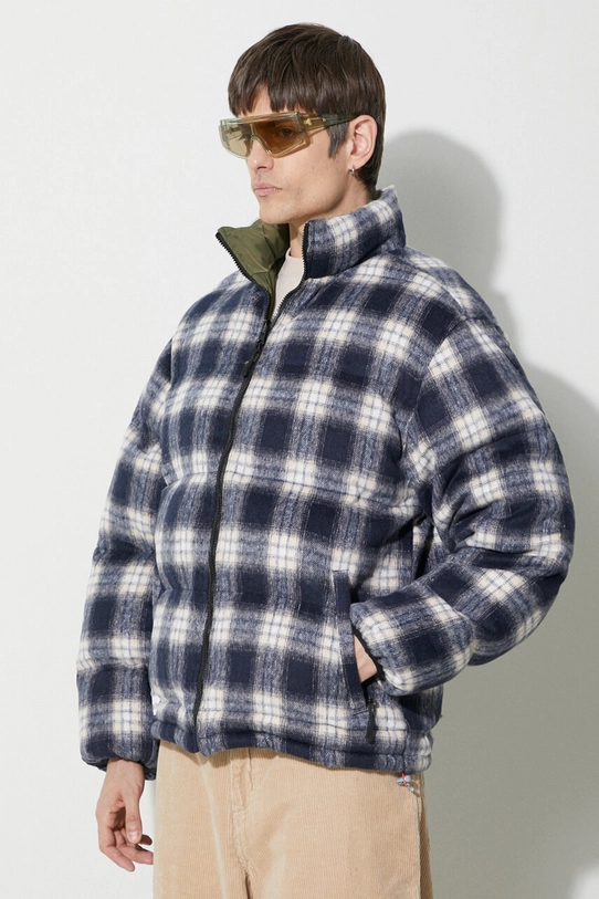 Obojstranná bunda Butter Goods Reversible Plaid Puffer Jacket BGQ423D12703