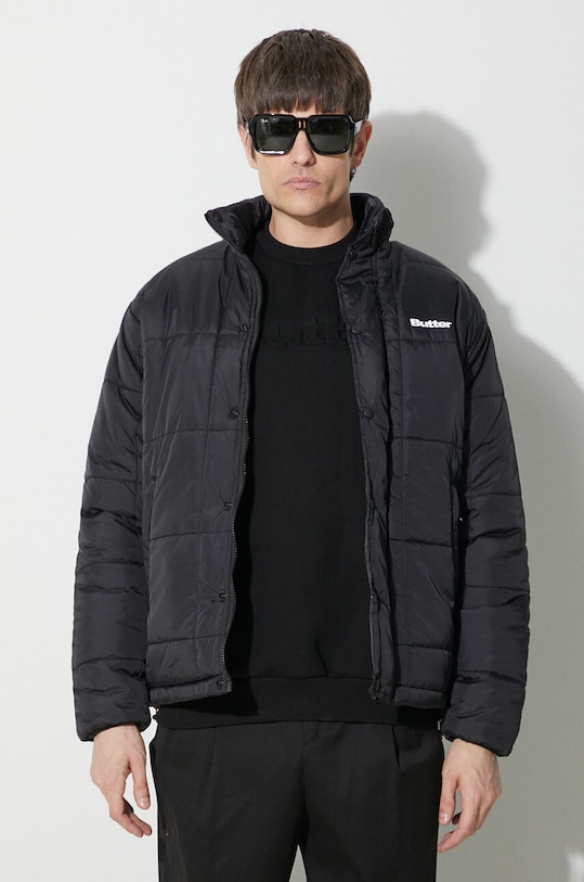 Butter Goods geacă Grid Puffer Jacket BGQ423D22403 negru
