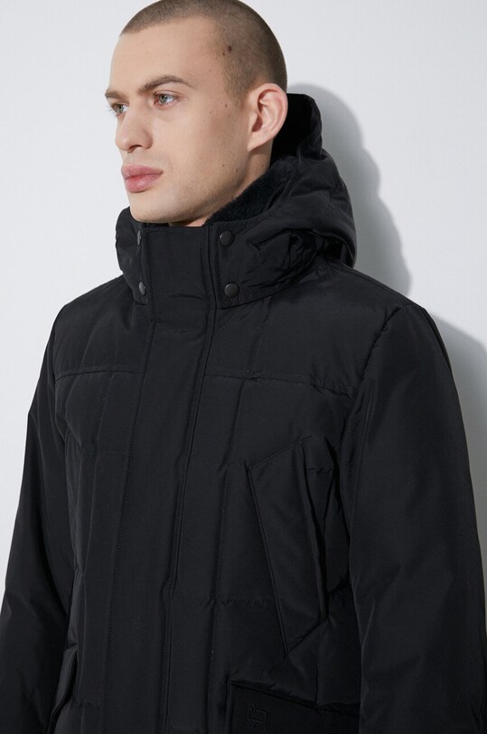 Péřová bunda Woolrich Blizzard Field Jacket CFWOOU0621MRUT0001 černá
