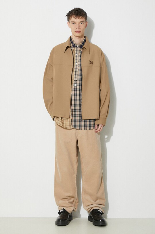 Needles giacca Sport Jacket Cavalry Twill NS152 beige SS24