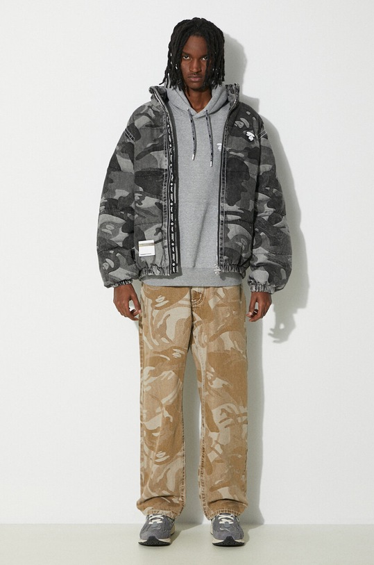 AAPE kurtka puchowa Down Jacket ADN7606 czarny SS24
