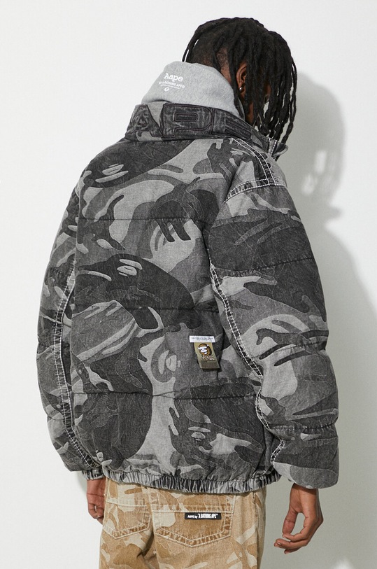Odzież AAPE kurtka puchowa Down Jacket ADN7606 czarny