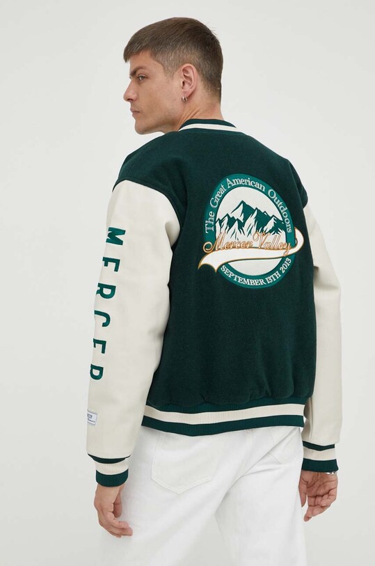 The Mercer Brand jacheta bomber din lana MEAP233001