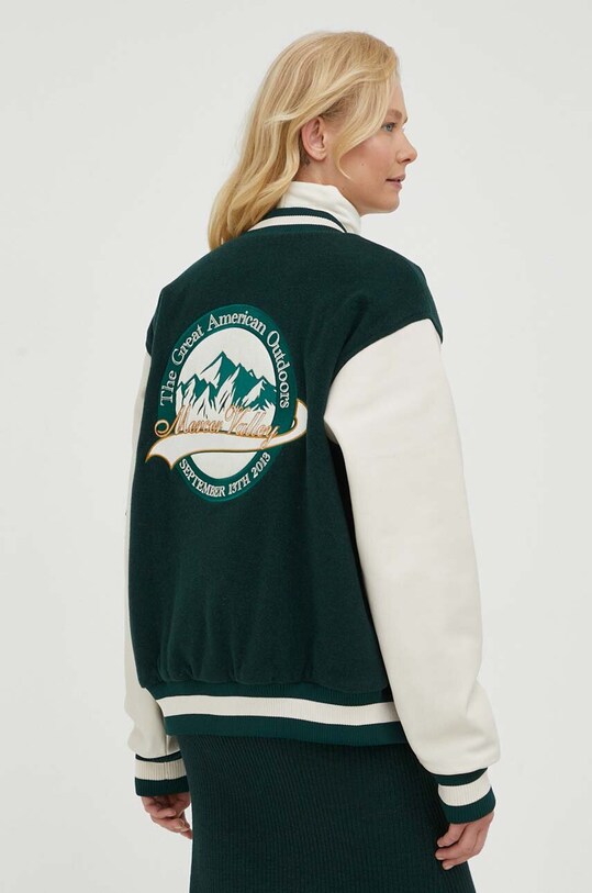 The Mercer Brand jacheta bomber din lana MEAP233001