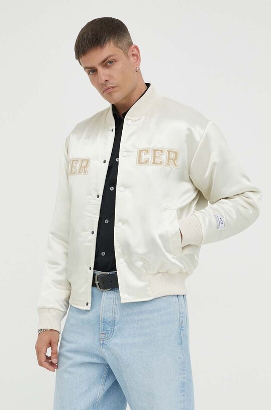 Μπουφάν bomber The Mercer Brand μπεζ MEAP233003