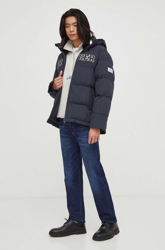 Bunda The Mercer Brand MEAP233016 tmavomodrá AW23