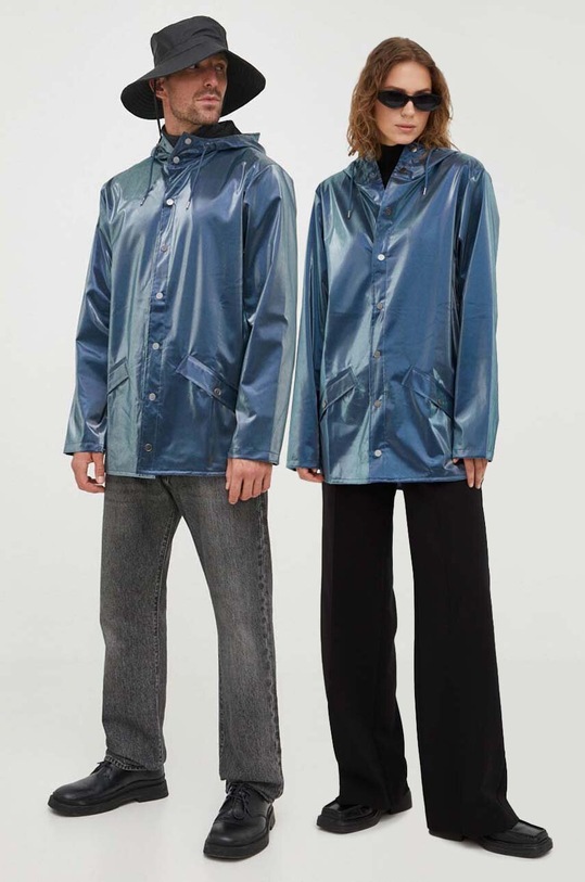 Nepromokavá bunda Rains 12010 Jackets nezateplené modrá 12010.25