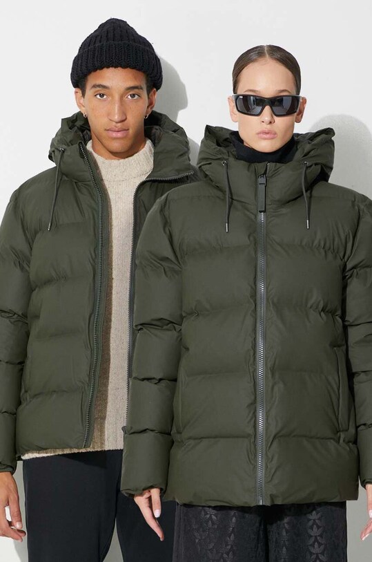 Куртка Rains 15120 Jackets с утеплением зелёный 15120.03