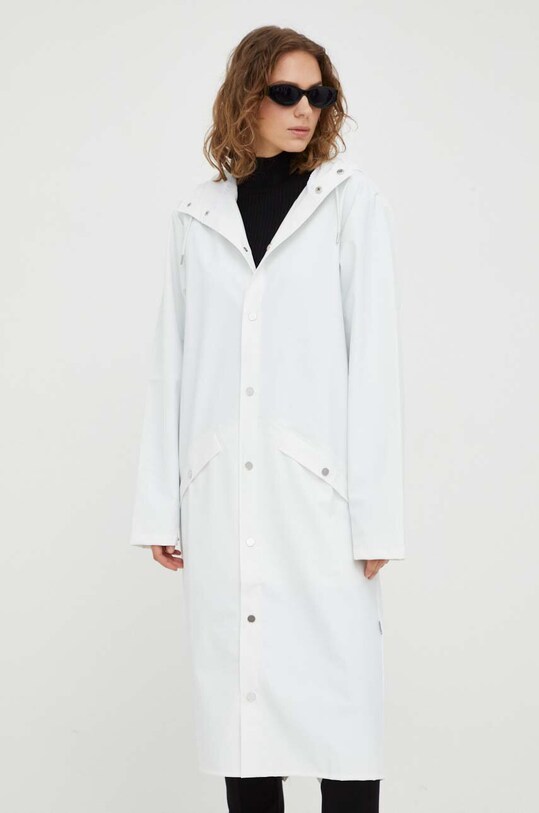 Odzież Rains kurtka przeciwdeszczowa 18360 Jackets 18360.30 biały