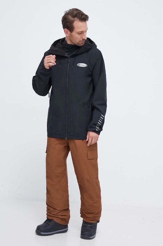 Μπουφάν Quiksilver High In The Hood μαύρο EQYTJ03436