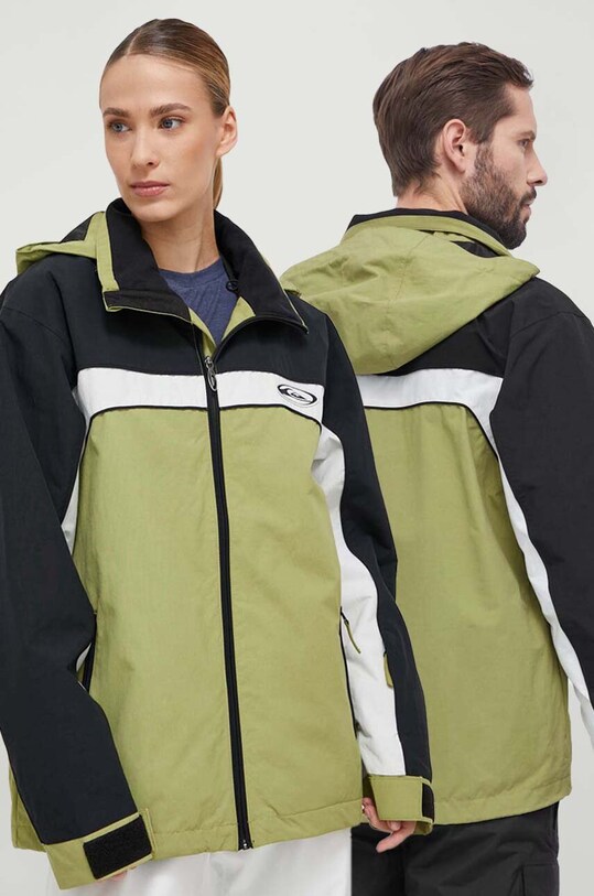 Quiksilver geaca Live Wire Sporturi de iarnă verde EQYTJ03408