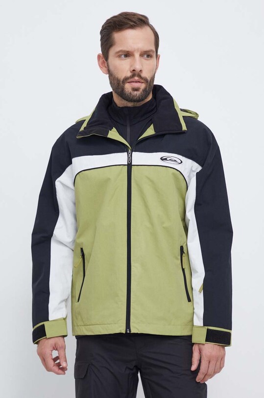 Quiksilver geaca Live Wire verde EQYTJ03408