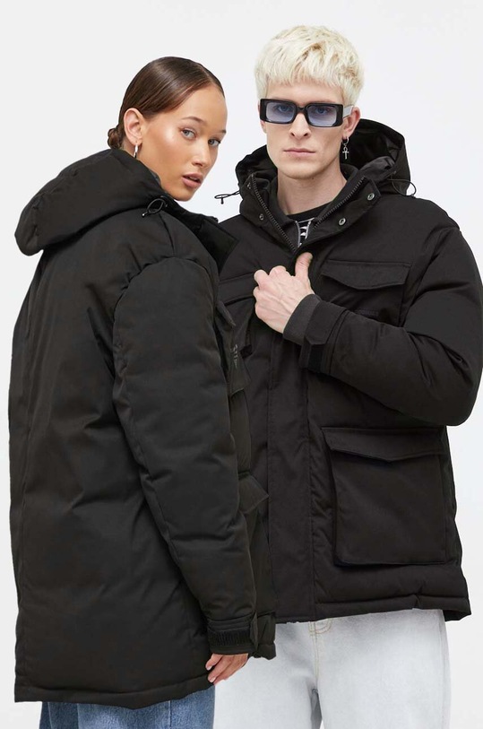 Guess Giacca Lunga In Lana Per Donna – Nero, Taglia S, Con Cintura E Abbottonatura Frontale