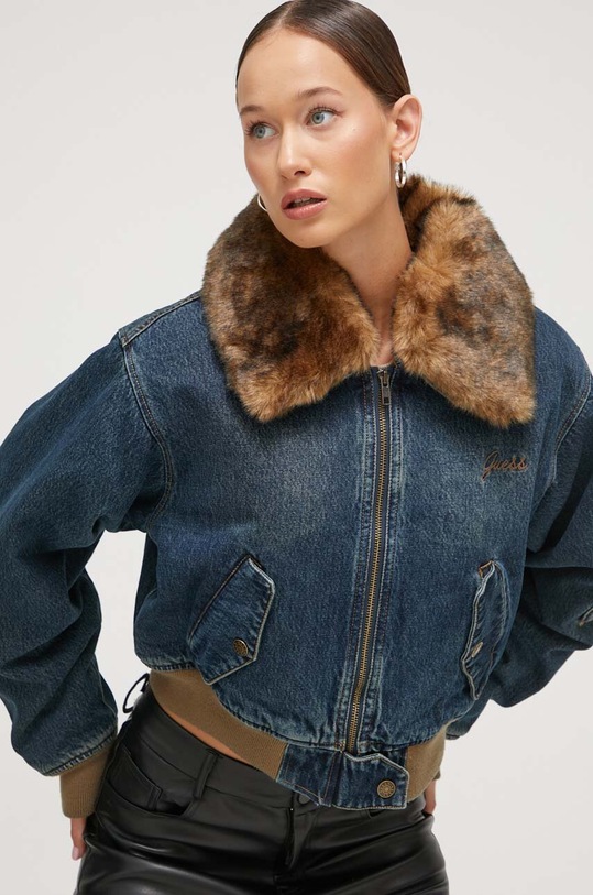 Guess Originals kurtka oversize granatowy W3BG44D4XY0