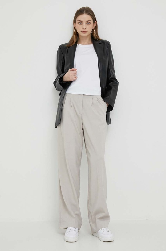 Calvin Klein marynarka skórzana K20K205486 czarny AW23